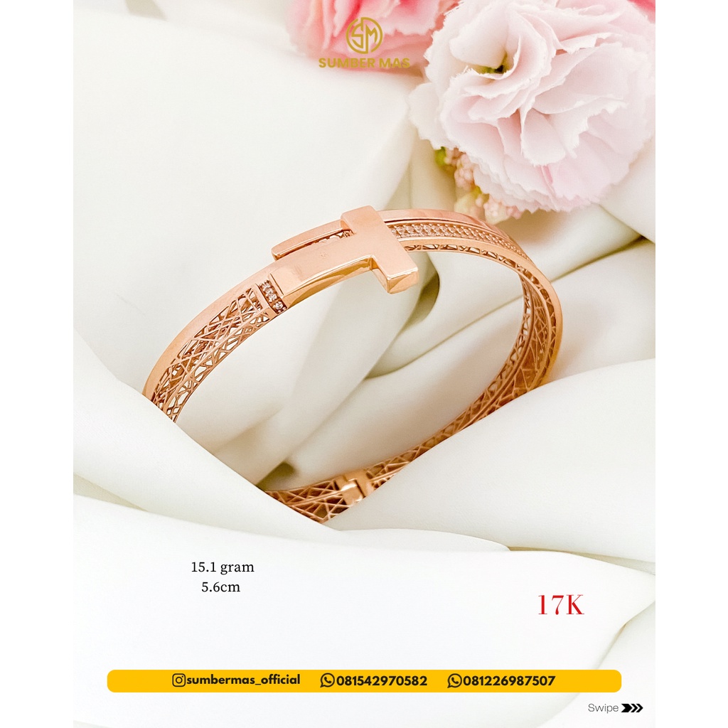 FASHION BANGLE 17K - SUMBER MAS