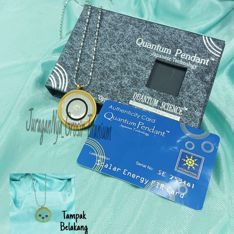 KALUNG KESEHATAN TITANIUM PRIA WANITA SCIENCE MAGNETIC+KOTAK+SERTIFIKAT