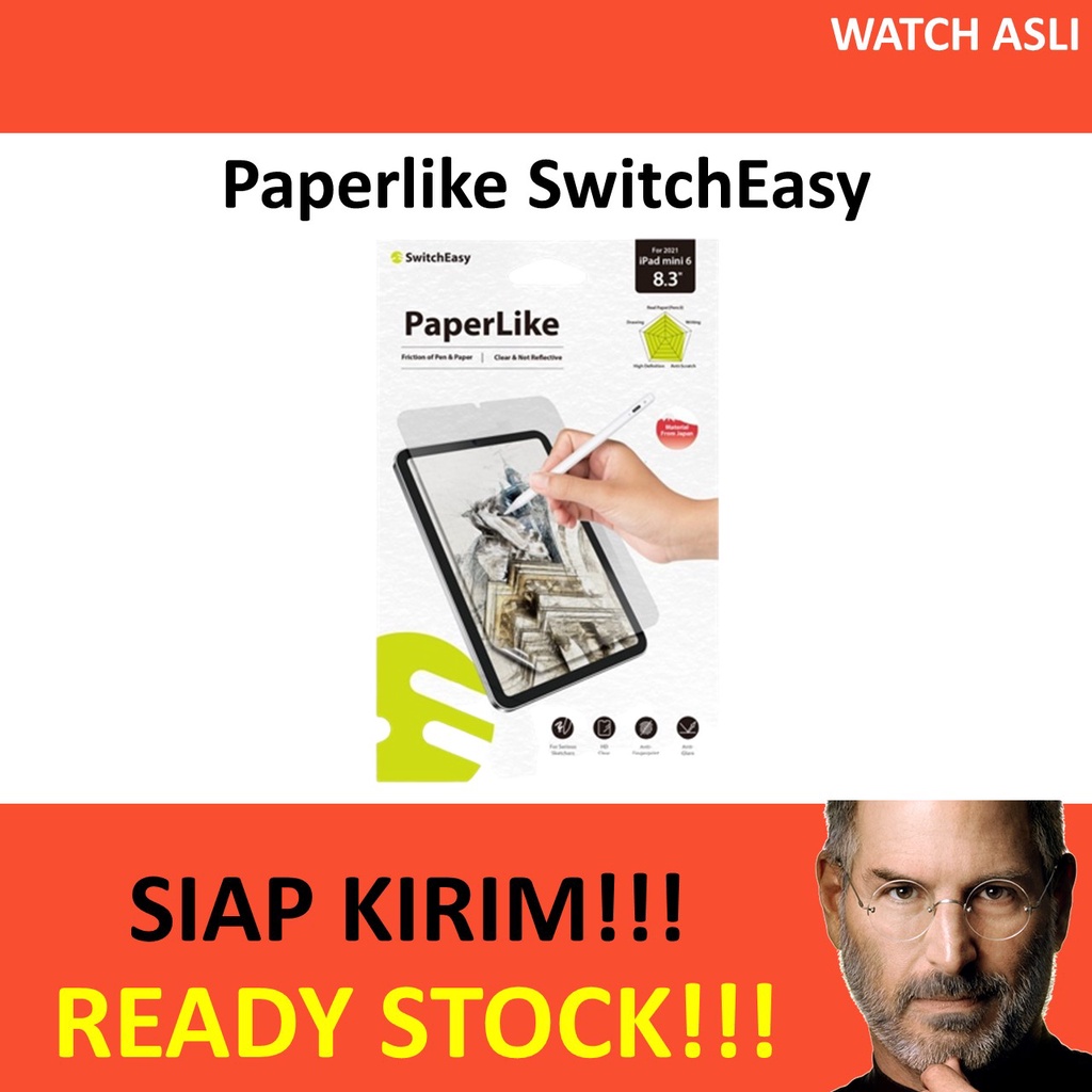 Anti Gores Paperlike iPad Pro 11 12.9 2022 M2 Air 5 Mini 6 SwitchEasy