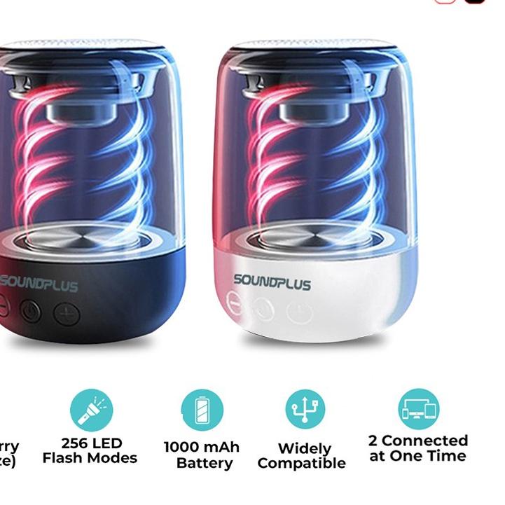 ❊ Soundplus 9Soul - Speaker Bluetooth Led 5W / Portable Speaker / Mini Speaker Bluetooth ❂