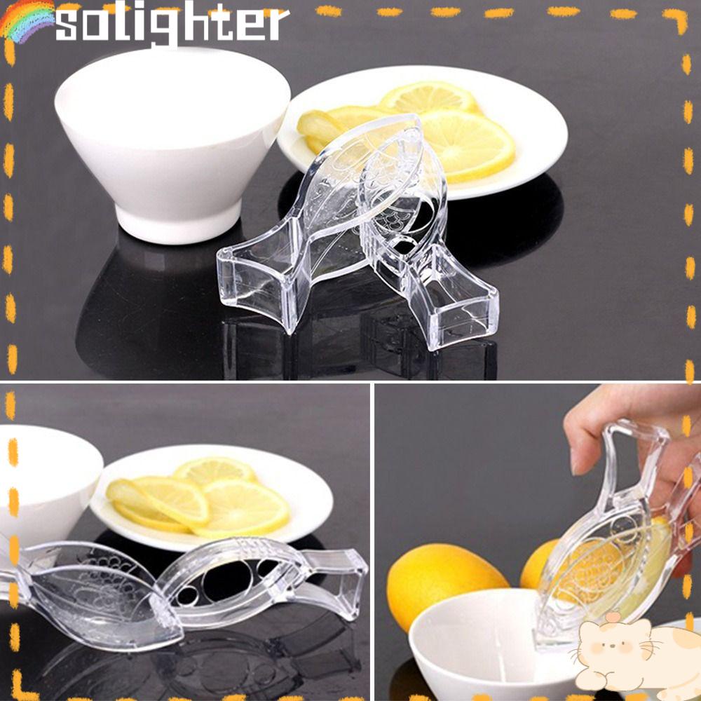 Solighter Manual Juicers Hot Acrylic Kitchen Bar Gadget Lemon Juicer