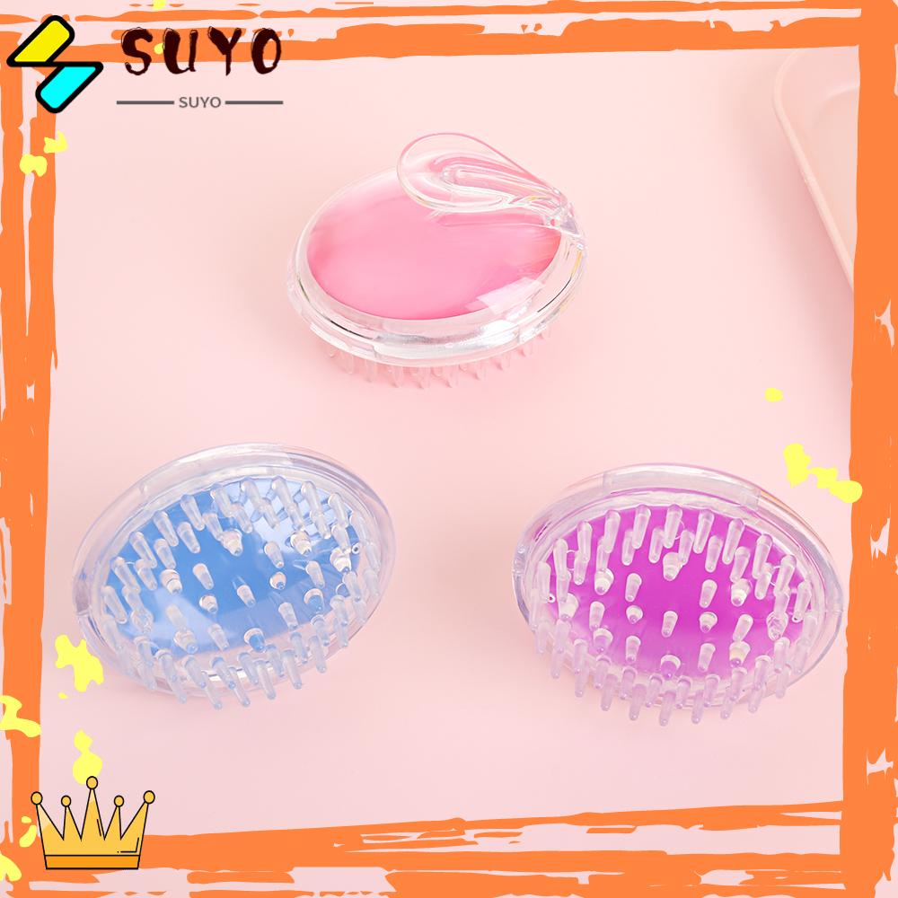 Suyo Sikat Shampo Wet &amp; Dry Hot Sale Grooming Sisir Styling Tools Cuci Rambut Pembersih Kepala Tubuh Pijat