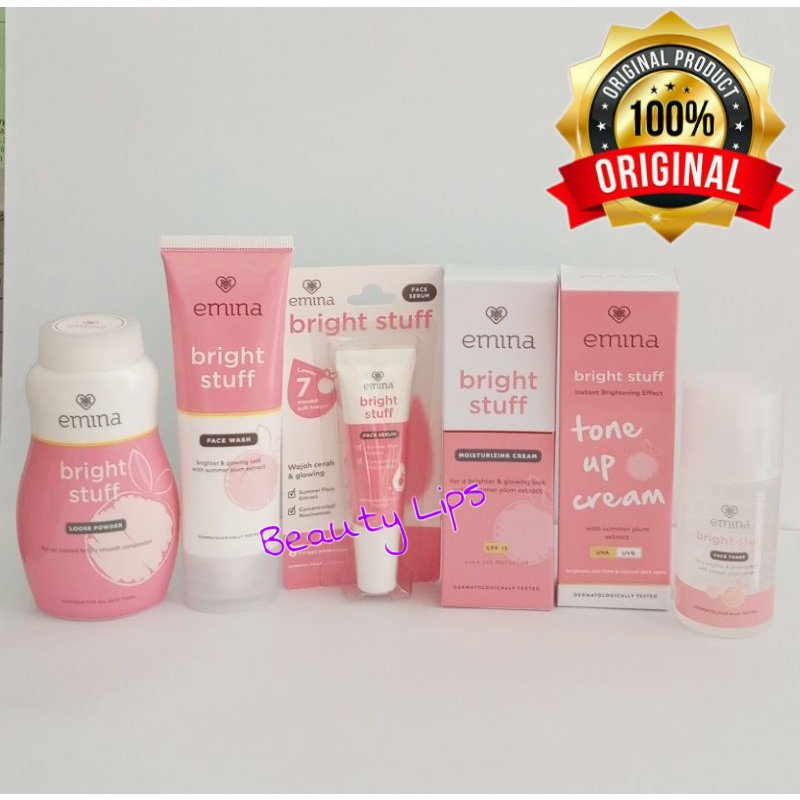 Paket Emina Bright Stuff isi 6 pcs / Perawatan Wajah Emina