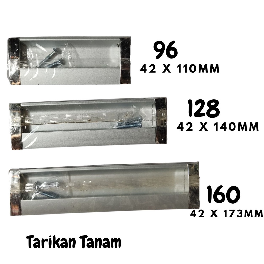 Tarikan Tanam Handle Laci Lemari Pintu Sliding