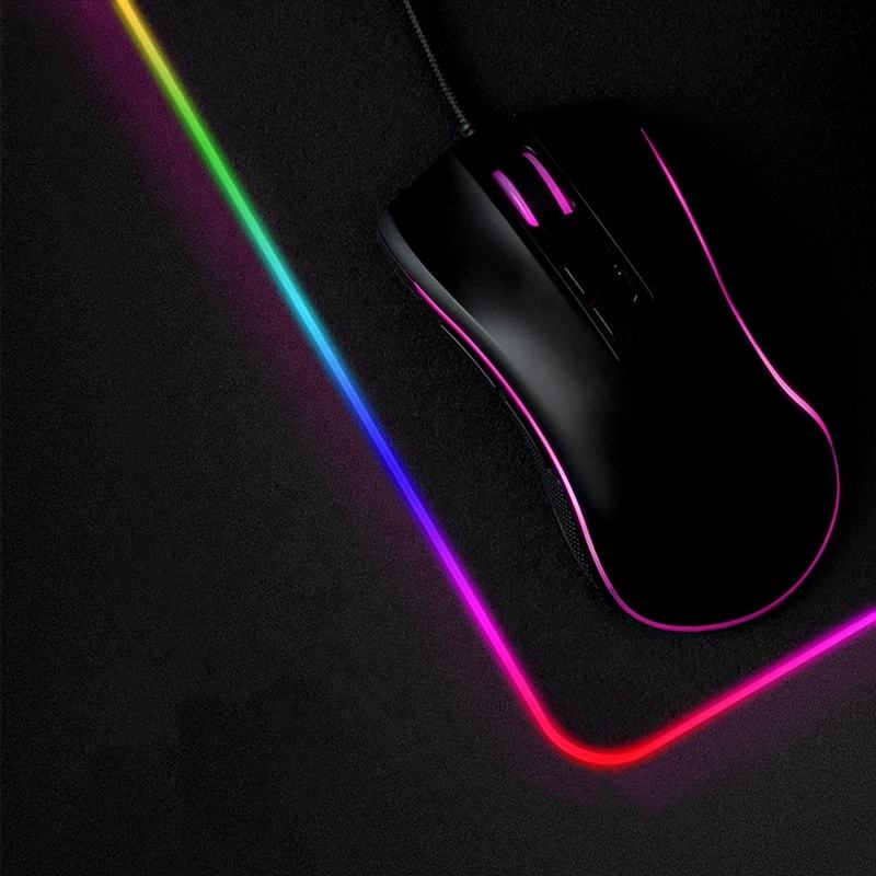 Mousepad Jertech LED Control Gaming RGB High Precision GMS-X3 -XOBOX