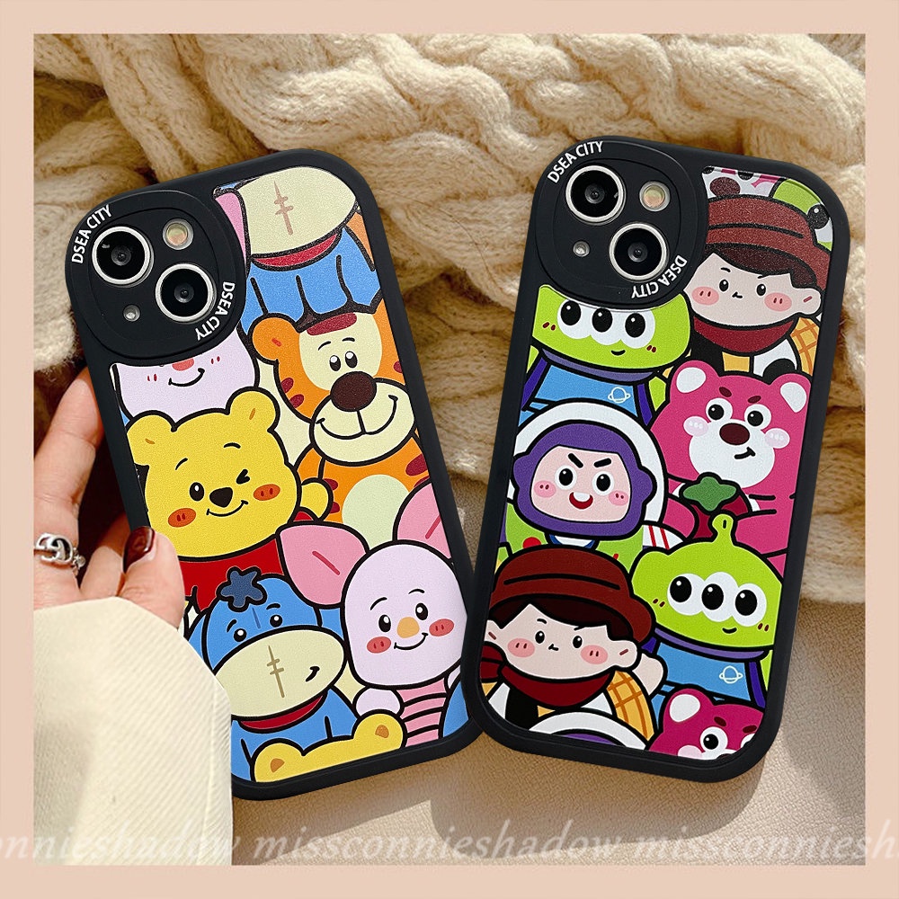 Casing OPPO A17 A17K A5s A12 A16K A74 A76 A16E A96 A57 2022 A16 A15 A55 A54 A77s A3S A1K A94 A95 A7 A15s Reno 5Z 8 7 7Z 5F 6 A53 A9 A9 A5 A31 Toy Story Winnie Soft Case the Pooh