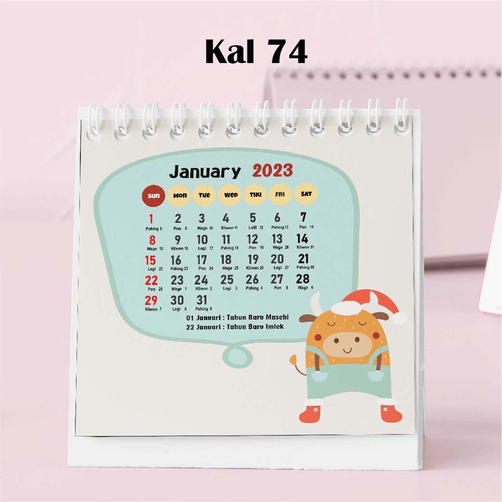 

Hanabi Kalender Mini 2024 / Kalender Meja 2024 Custom KAL74