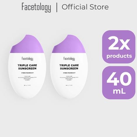 ♚ FACETOLOGY Bundling Triplecare Sunscreen 2pcs ➾
