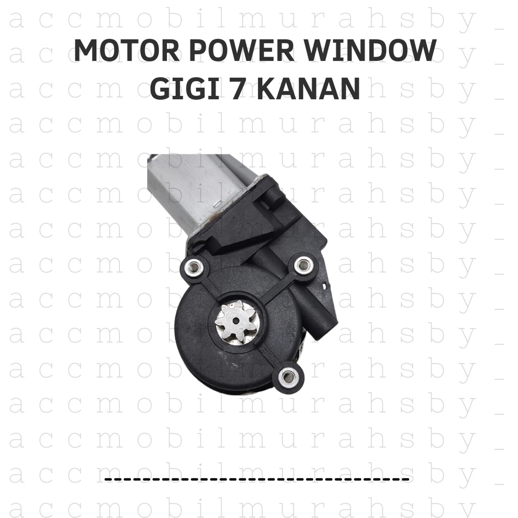 MOTOR DINAMO POWER WINDOW GIGI 7 LUBANG BAUT 3 UNIVERSAL KANAN KIRI