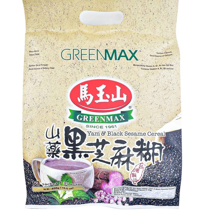 

✵ Greenmax Yam & Black Sesame Cereal 455 Gr ►