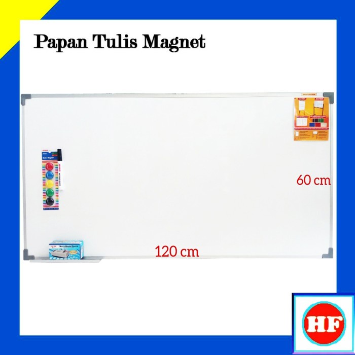 

BISA COD Papan Tulis - Whiteboard Magnet - Papan tulis magnet 60 x 120