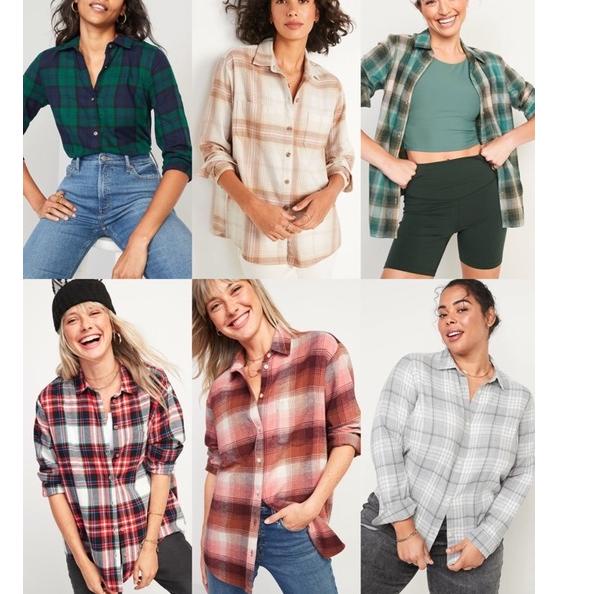 ✤ Old Navy Plaid Flannel Collection ➹