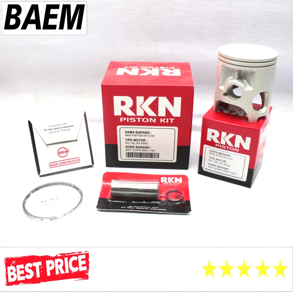 Piston Kit RXKING RXK RX king RKN RIken japan Jepang Quality ORI