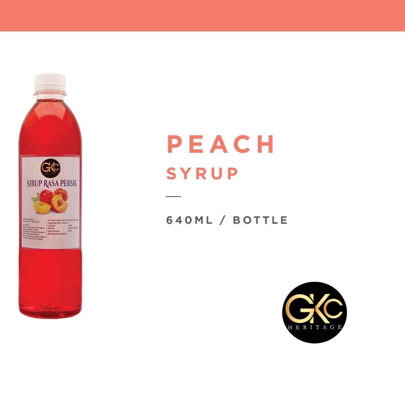 

♔ Sirup Peach / Persik Syrup Minuman GKC Heritage 640 ml (Import Quality) ℗