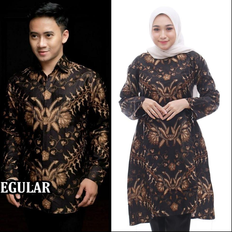 Recomended Atasan Batik Lengan Pendek  RISNA BATIK HRB026 HEM BATIK PEKALONGAN