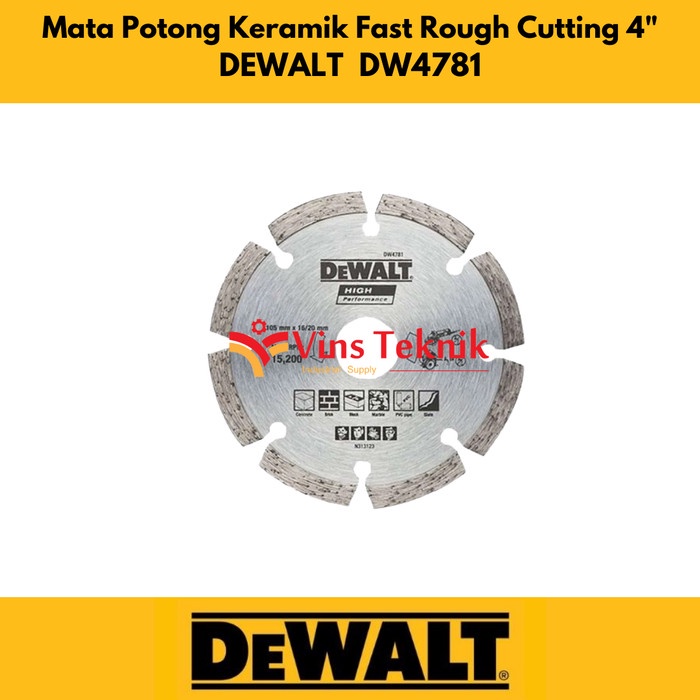 Terlaris Mata Potong Keramik Batu Gerinda Fast Rough Cutting Dewalt Dw4781