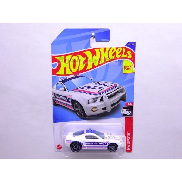 Hot Wheels Ford Mustang GT Concept Putih Tampo Track Patrol