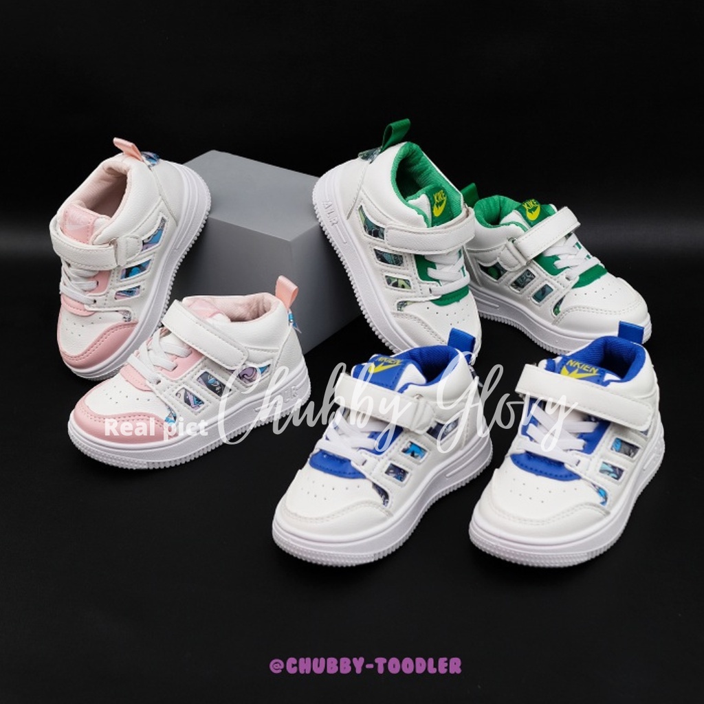 Chubby Glory SH2234 Sepatu sneakers senikers kets anak kasual ringan nyaman Sepatu Anak Laki Laki Sneakers Casual sports Sepatu anak anak sepatu sekolah anak PAUD TK Sepatu Olahraga Ukuran dipakai usia 6 bulan - 10 tahun size 21-35