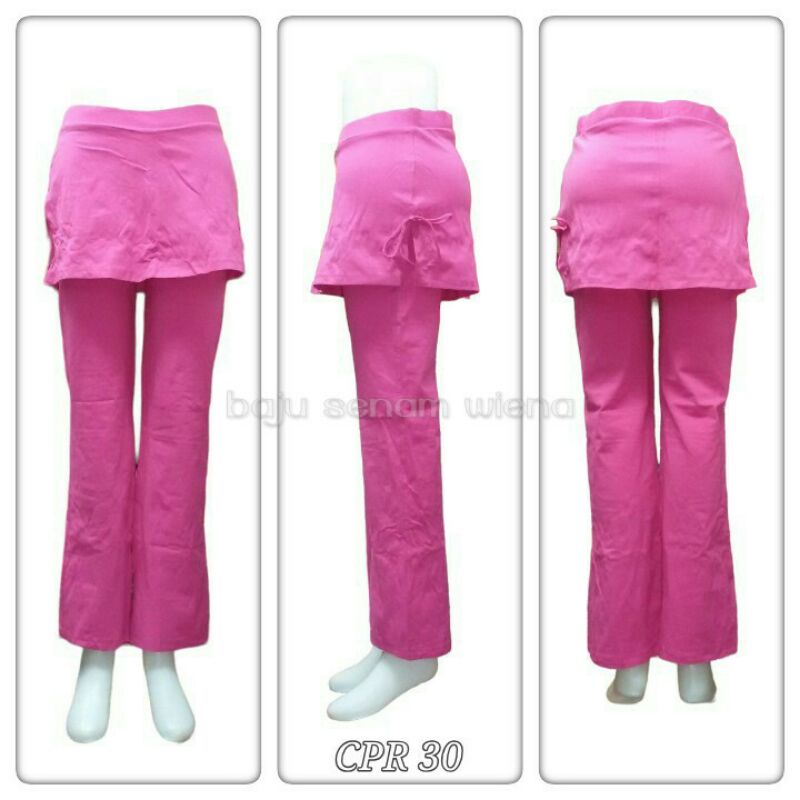 CELANA SENAM ROK JUMBO BAHAN KATUN SPANDEK SUPER