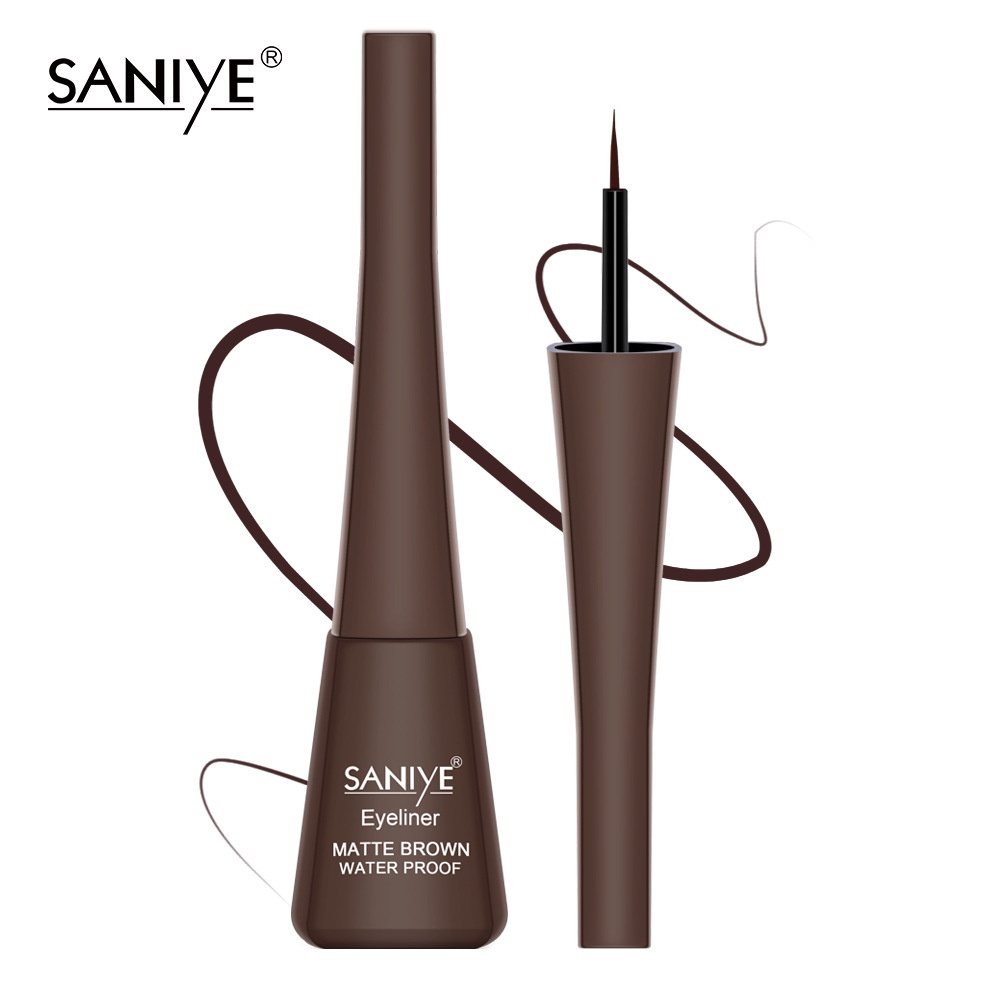 [100%ORIGINAL] SANIYE Matte Hitam Eyeliner Cair Long Lasting Profesional Mata Kosmetik M255