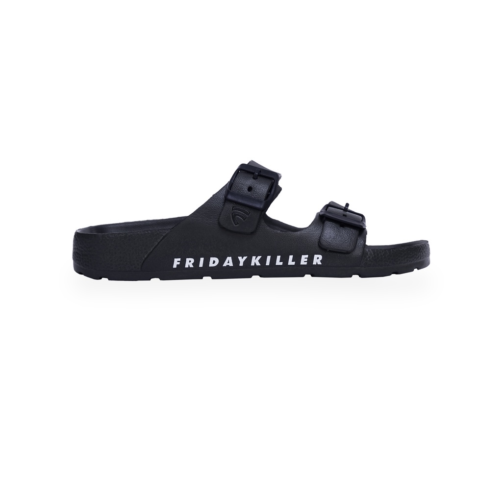 SANDAL SLIDE FRIDAY KILLER | CETERO BLACK WHITE