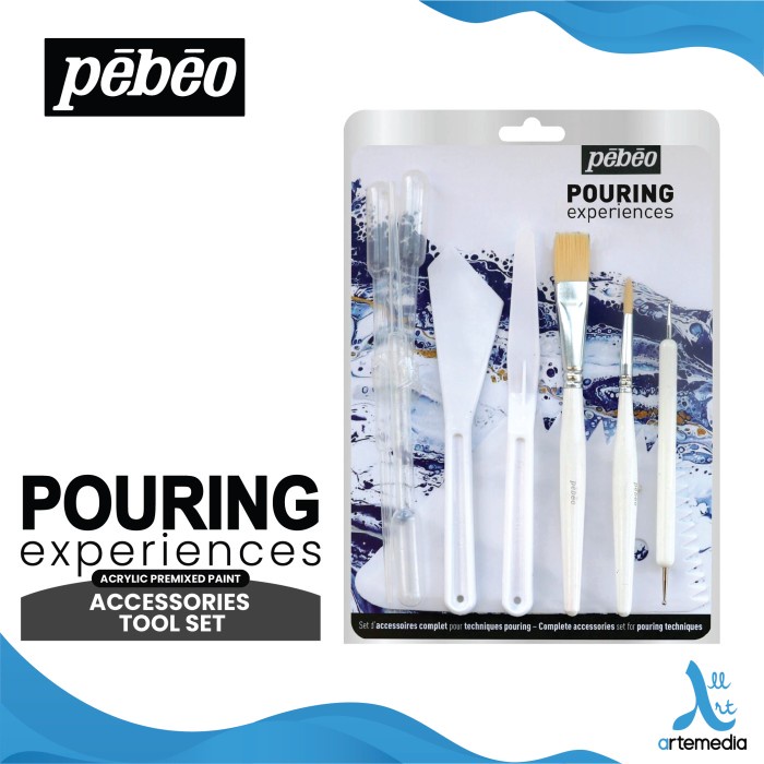 

Alat Lukis Akrilik Pebeo Pouring Experiences Accessories Tool Set