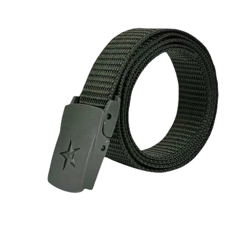 Ikat Pinggang Pria Wanita Unisex Canvas Tactical Military Belt Sabuk Pria Anti Metal Detector Ikat Pinggang Anak Sekolah Dan Kerja (Termurah Shopee)