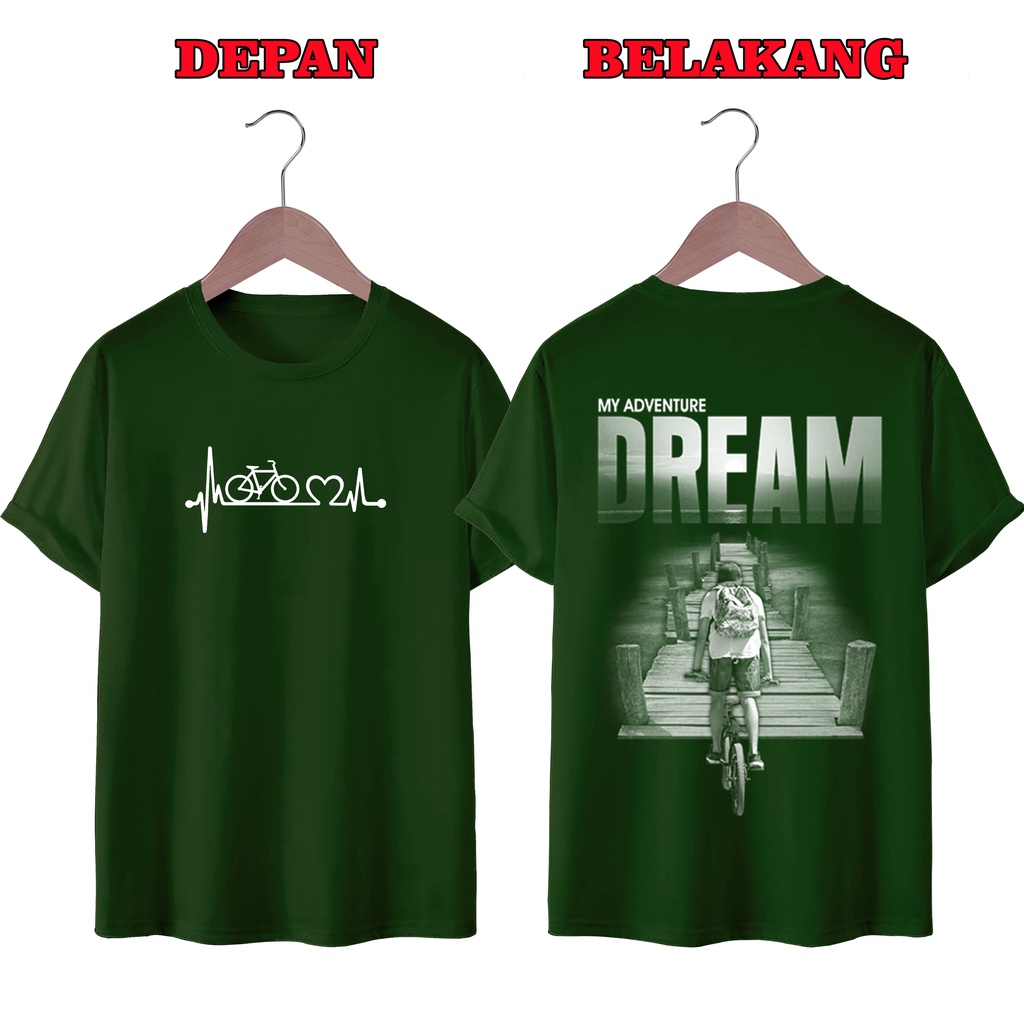 KAOS DISTRO UNISEX PRIA DAN WANITA TERBARU, KAOS JUMBO DREAM