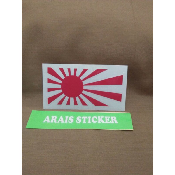 cutting sticker custom jdm bendera jepang, bendera jepang jdm,  sticker cutting custom jdm murah ter
