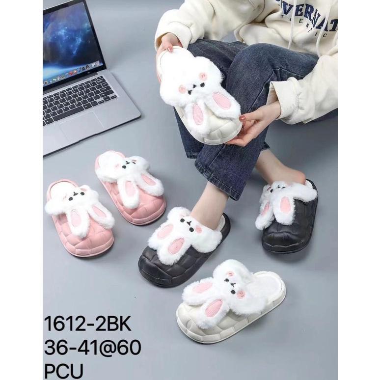 Sandal Rumah Bapau Import Korean Style Rabbit Doll PCU Winola Collection WNL 1612-2