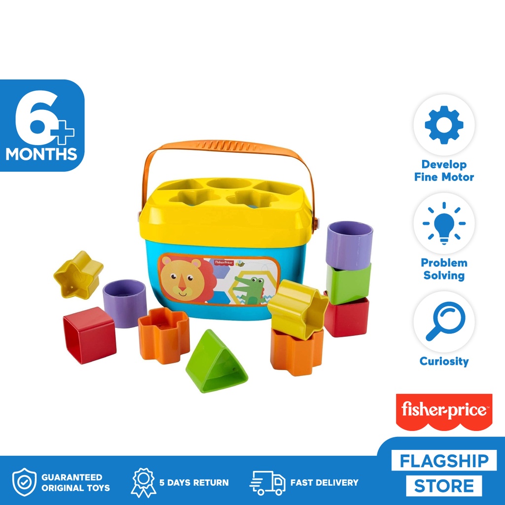Fisher Price Baby's First Blocks - Mainan Edukasi Anak Bayi Balita