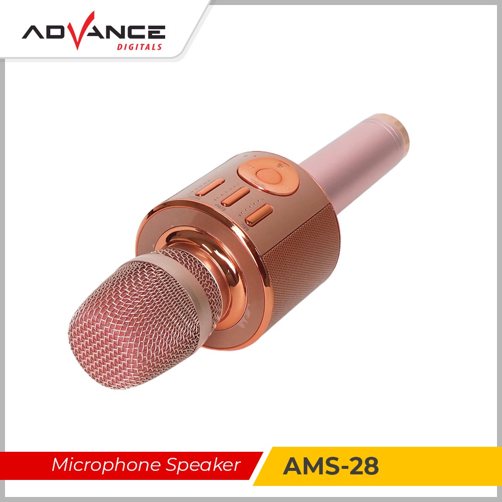 Advance AMS28 Microphone Speaker Portable Mic Karaoke Multimedia Bergaransi 1 Tahun