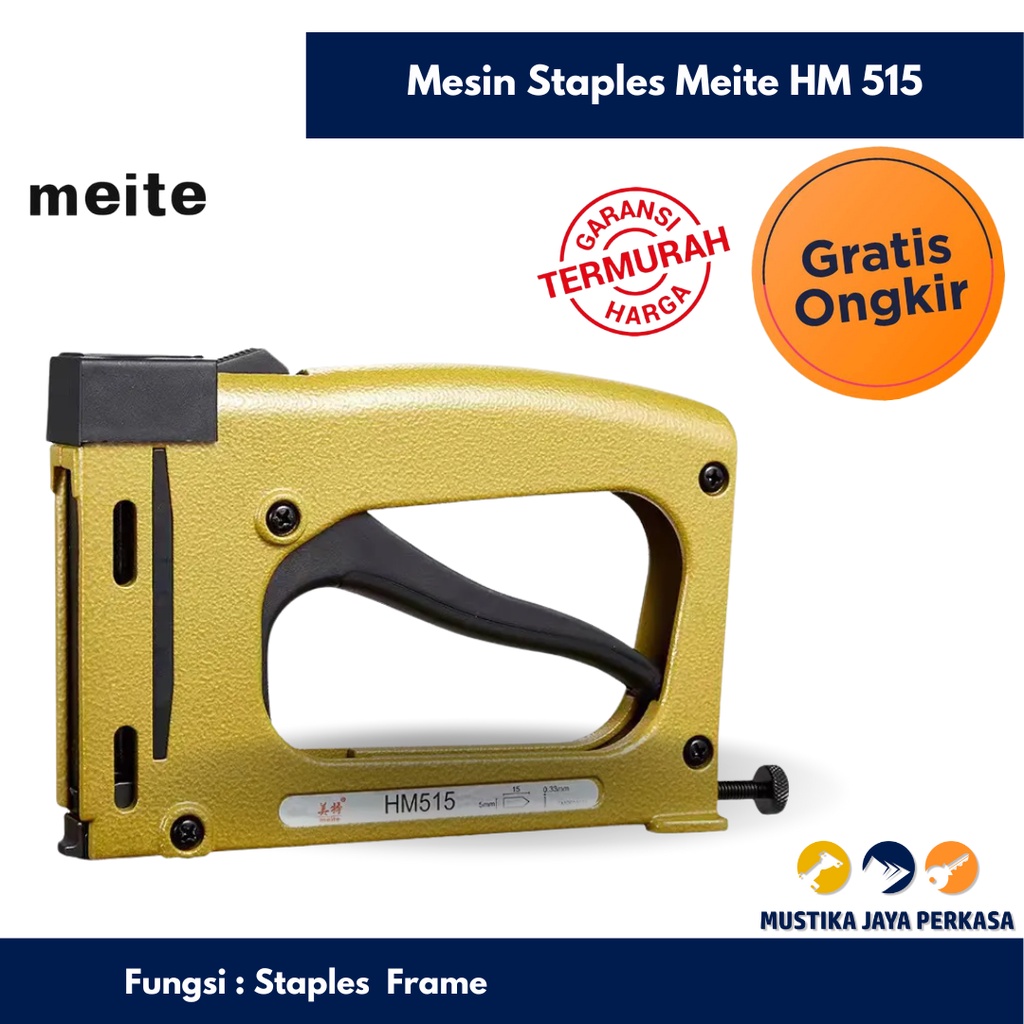 Mesin Meite HM 515 Flexi Gun Manual Staples Pigura Vigura Frame Figura Full Set Bingkai