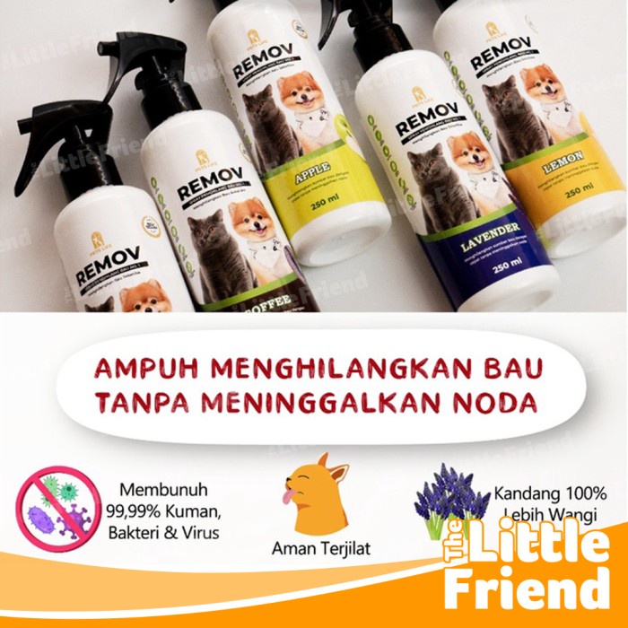 Penghilang Bau Pesing Kotoran Hewan Anjing Kucing Pet Odor REMOV SPRAY