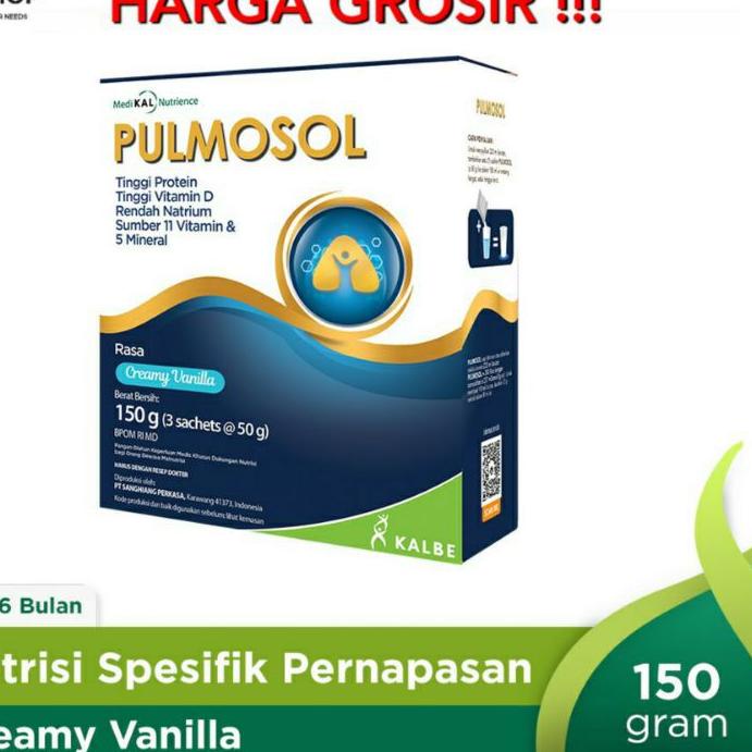 

℗ SUSU PULMOSOL UNTUK PERNAFASAN PARU-PARU 150gr ℗