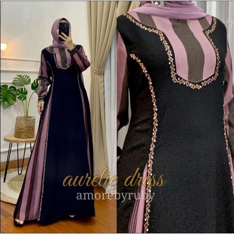 Aurelie dress ori amore by Rubby / gamis ori amore by Rubby / amore Rubby / aurelie dress