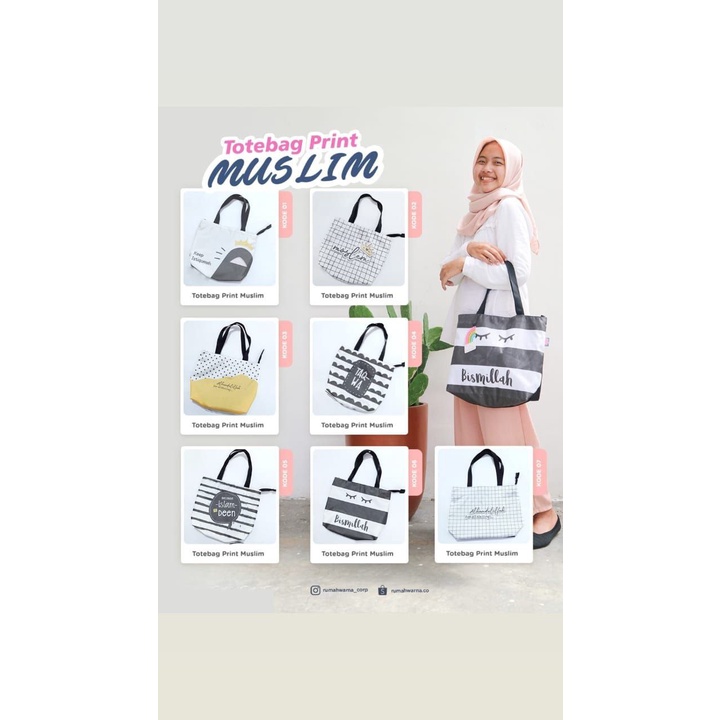 TOTEBAG KANVAS PRINT NEW RUMAH WARNA