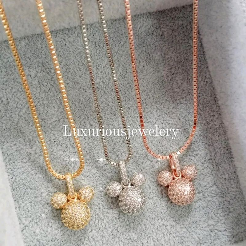 Kalung Mickey Replika Berlian