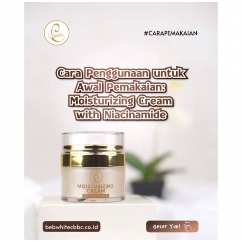 Niacinamide Moisturizing cream bebwhitec BBC ORI
