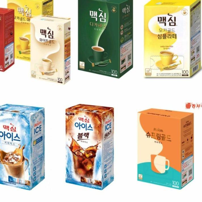 

✾ MAXIM MOCHA GOLD/ORIGINAL/WHITE GOLD/SUPREME GOLD/DECAFEIN/SIMPLY LATTE/COFFEE KOREA 20T ◘