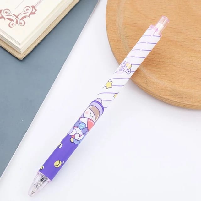 ⭐️𝐈𝐇𝐒 𝟔𝟎𝟔 𝐋𝐚𝐦𝐩𝐮𝐧𝐠⭐️Pulpen Gel Motif Cartoon Pulpen Pelajar Dan Kantor Pena Lucu Purple Series Kawaii Gel Ink Pen