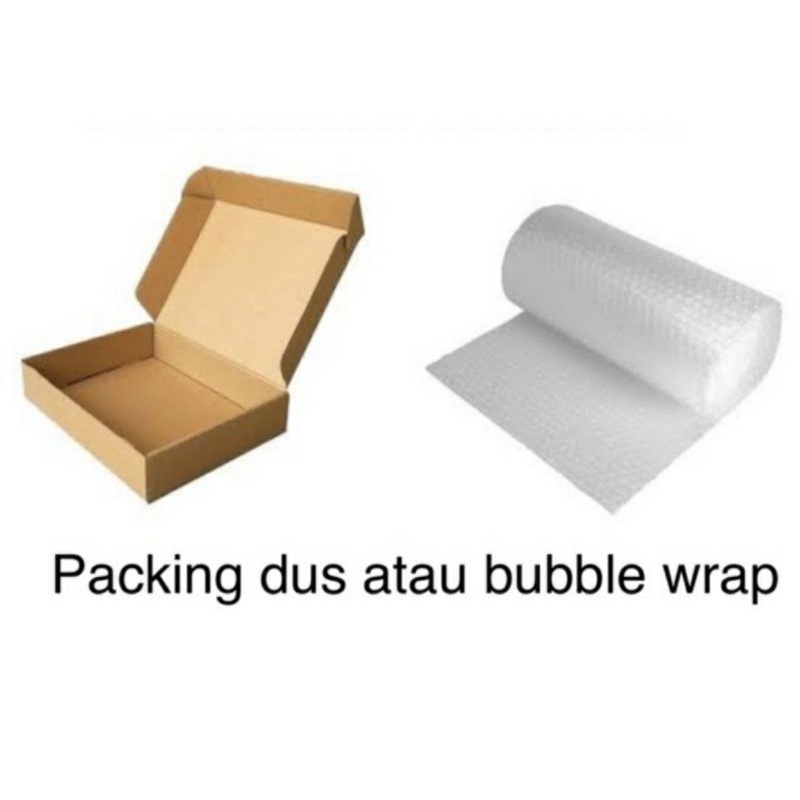 

packaging Extra buble wrap + dus 35x30x7 untuk mahkota sunting