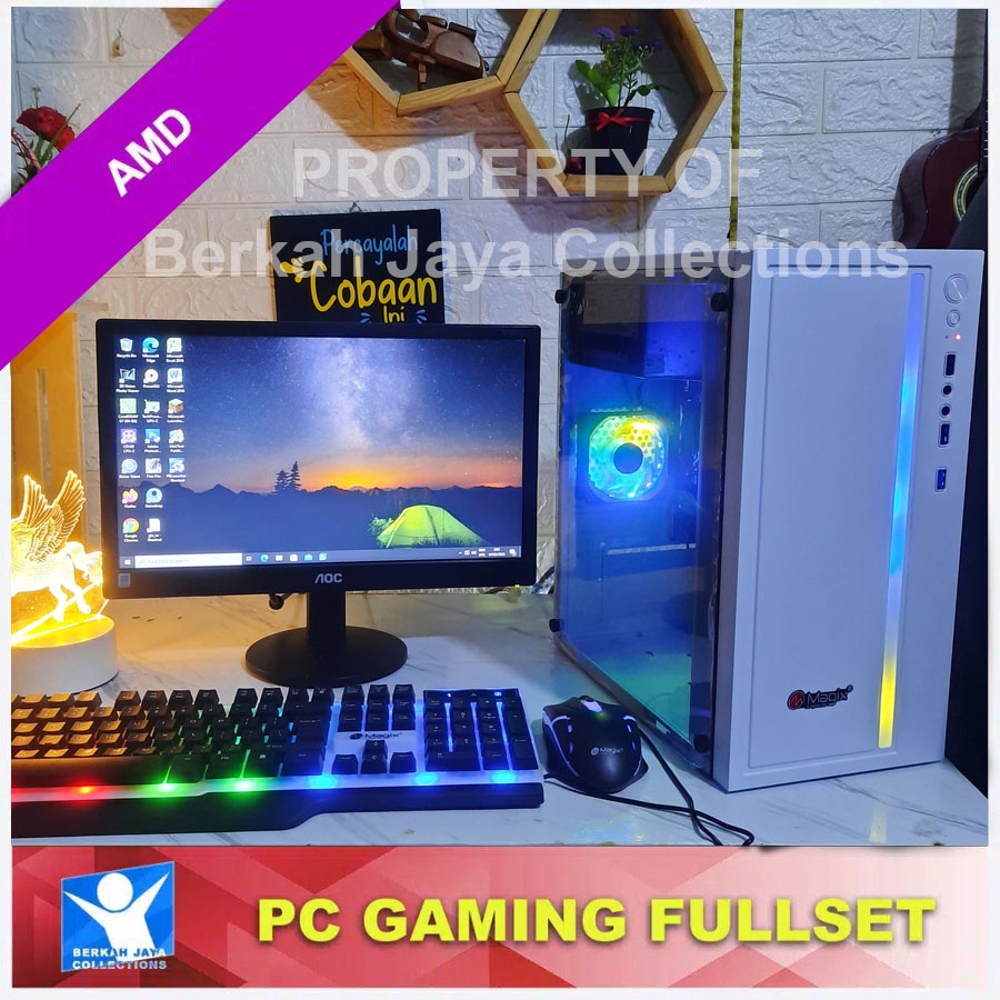 Komputer Gaming AMD Fullset Super Murah