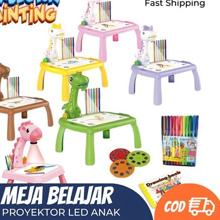 ➨ Meja Belajar Gambar Meja Gambar Anak Proyektor Meja Belajar Anak Meja Melukis ( Ukuran Mini And Ju