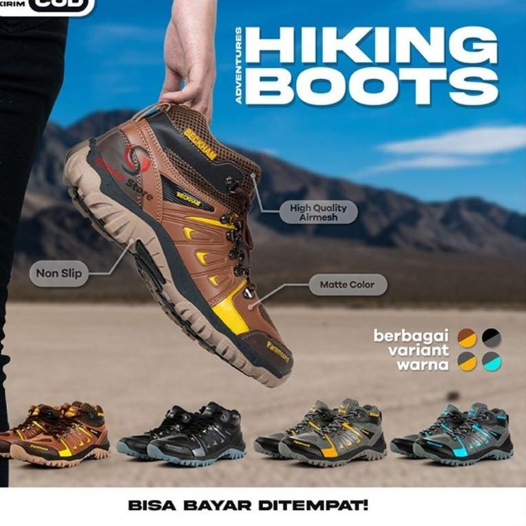 STOK TERBATAS Sepatu Gunung Hiking Beckham Paramount Pria Wanita Murah & Terbaru by Pandawa 6 Shoes