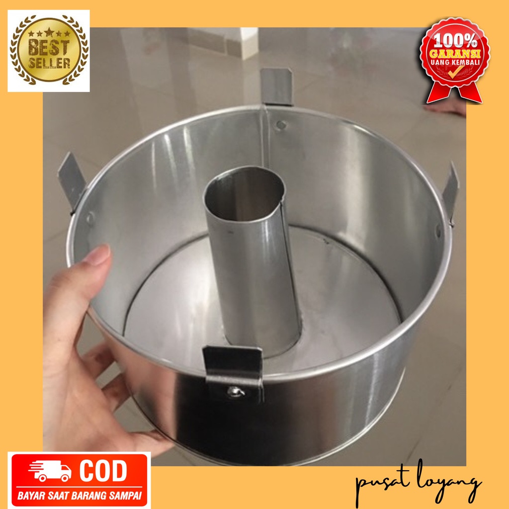 Loyang Chiffon Cake Kue Bolu Panggang Bulat Tegak Lurus Anti Lengket