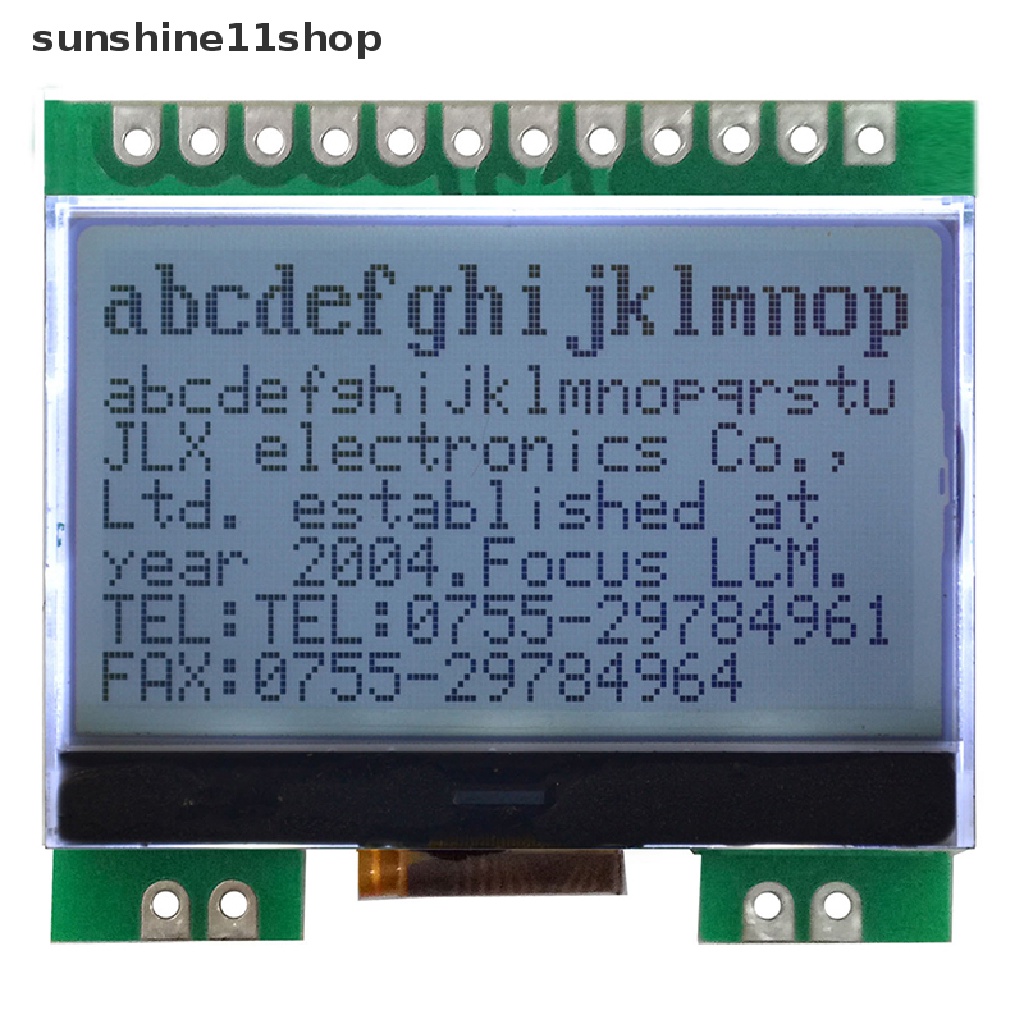 Sho 12864G-290-PN Modul LCD Dengan Font Cina LCD Display Screen Module Dot Matrix Screen SPI Interface N