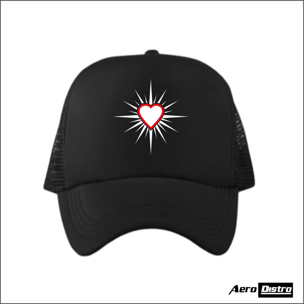 Aerodistro - Topi Trucker/Topi Jaring PSHT/Topi Logo PSHT/Topi Hati Bersinar