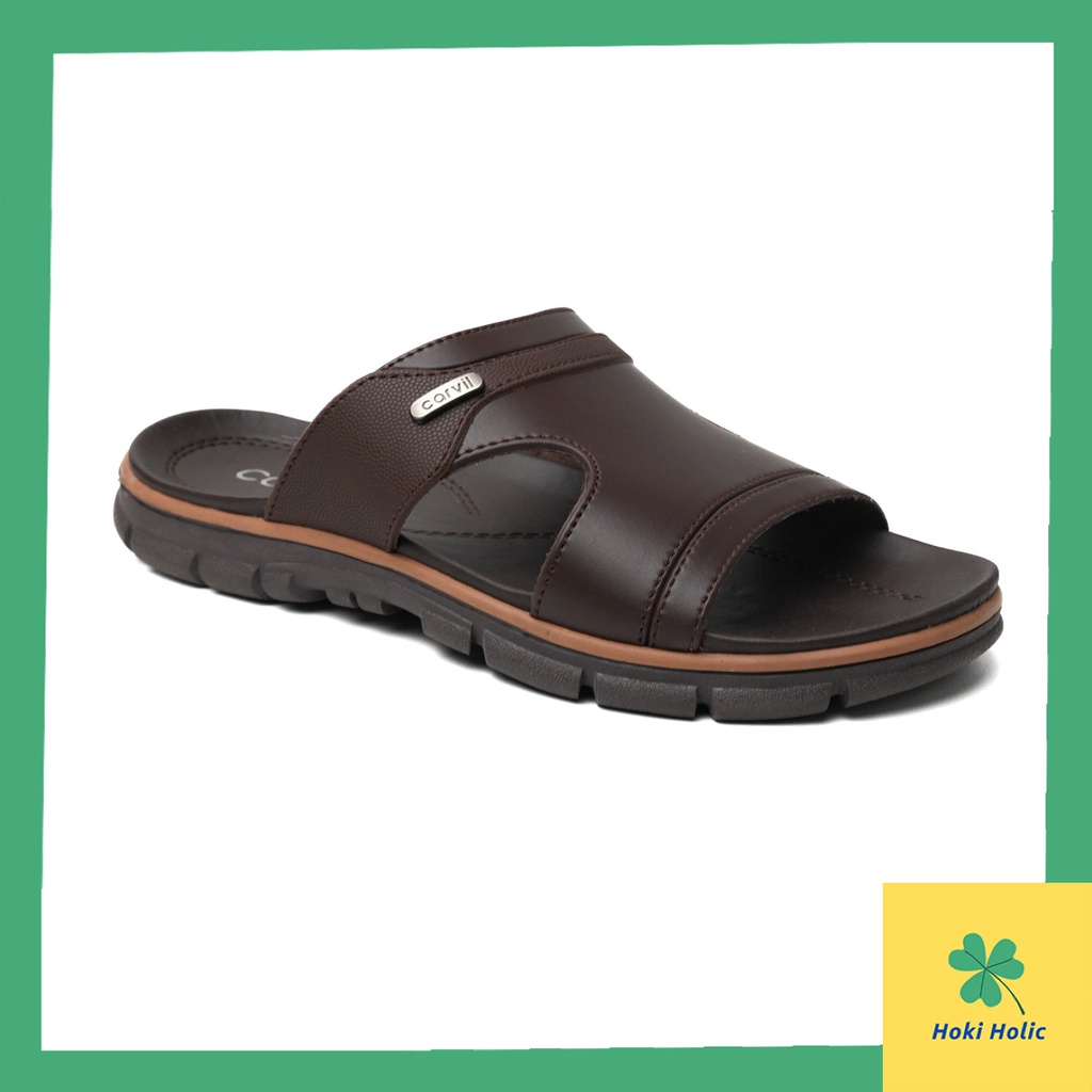 Sandal Kulit Carvil Pria Original - Sendal Jempol dan Slide Original Carvil