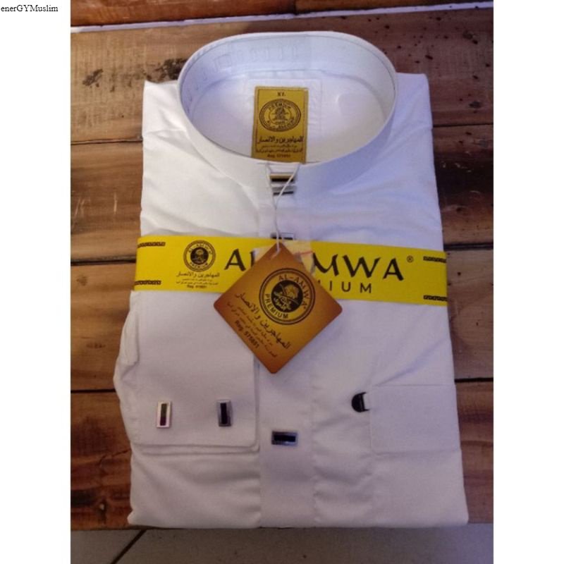 jubah Al amwa premium tangan manset-Al amwa jubah muslim busana muslim EM